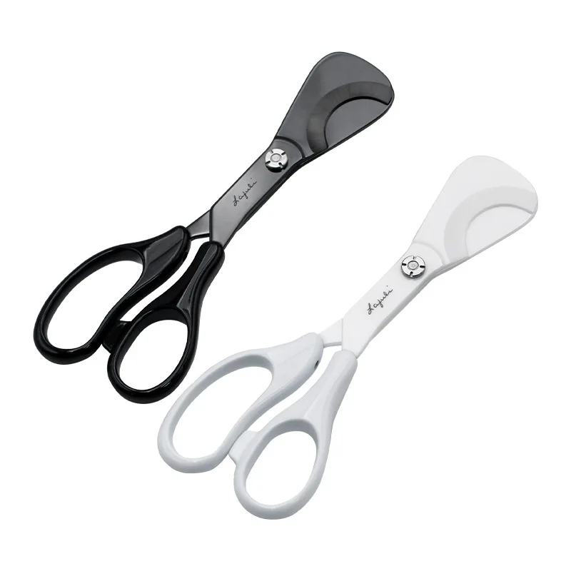 

Cigar Cutter Ceramic Handle Cigarette Scissors Glossy Black White Sharp And Wear-Resistant Cigar Clipper