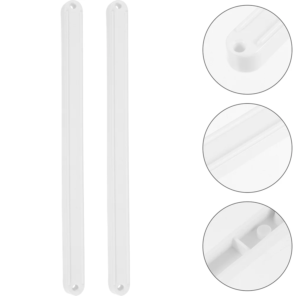 

2 Pcs Plastic Drawer Rails 298mm Mount Smooth Silent Full Extension Cabinet Dresser Replacement Parts Fits Home