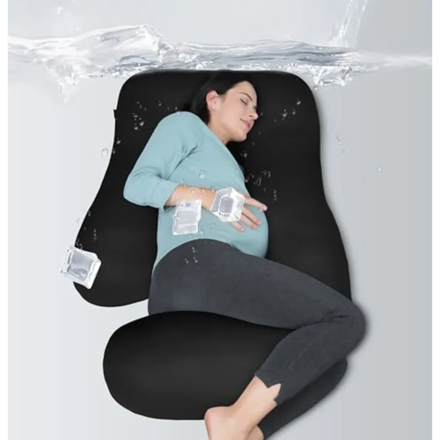 

Pregnancy Pillows for Sleepg U Shaped Full Body Maternity Pillow with Removable Support for Back, Legs, Belly, Hips