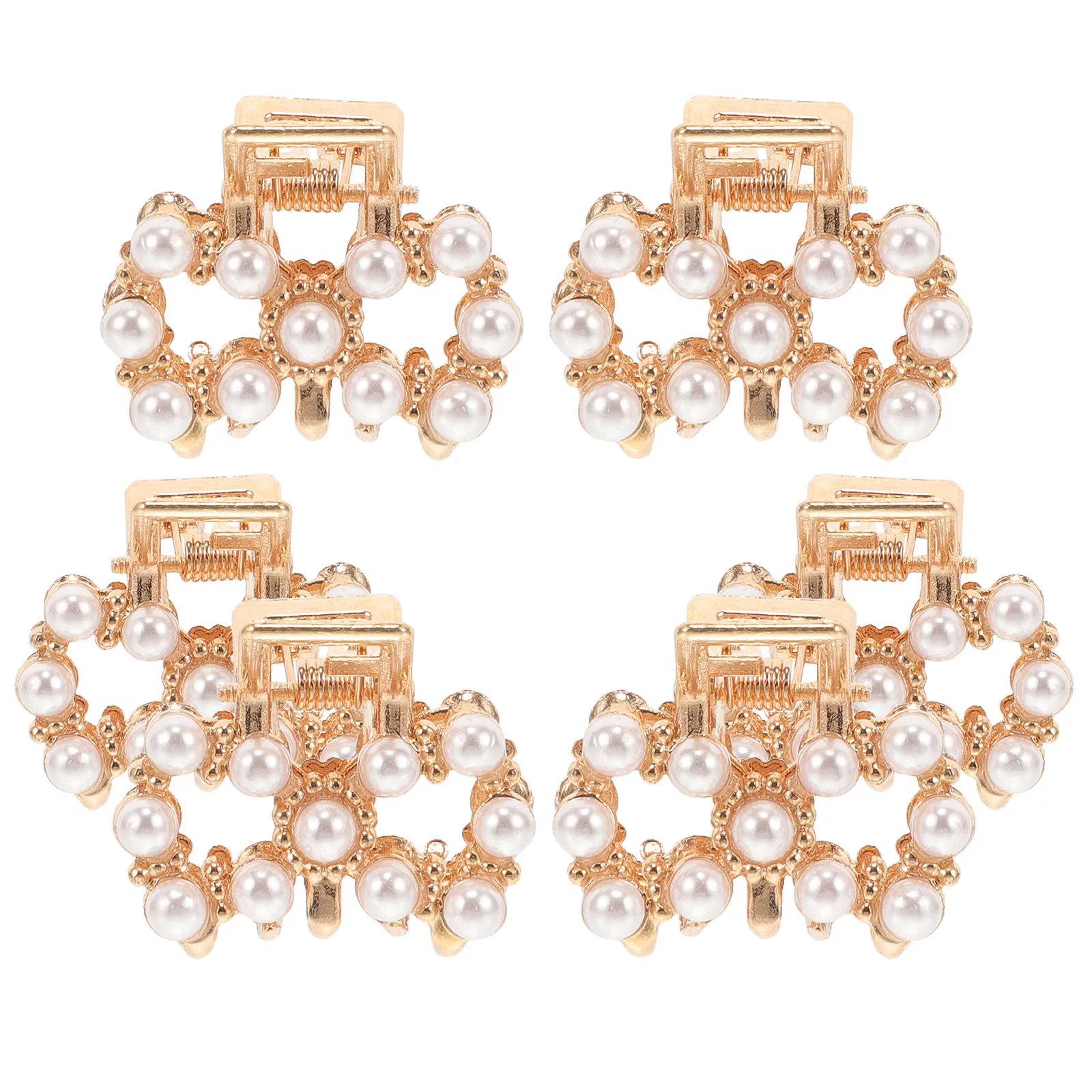 

6Pcs Pearl Hair Clips Mini Claw Clips Small Hair Accessories for Women Fashionable Compact Design Makeup Face Washing