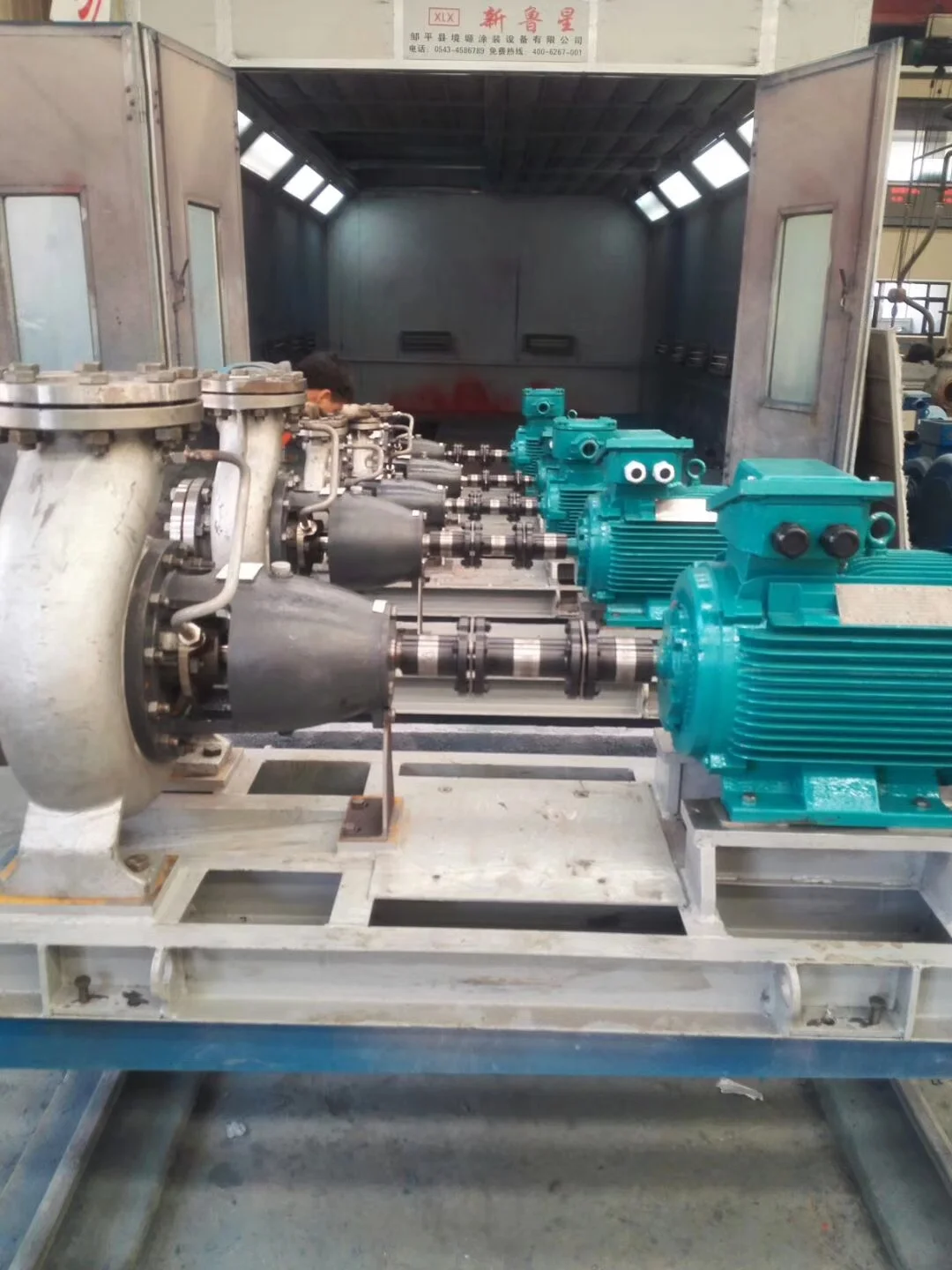 مضخة طرد مركزي أفقية ذات عملية كيميائية من سلسلة عالية الكفاءة