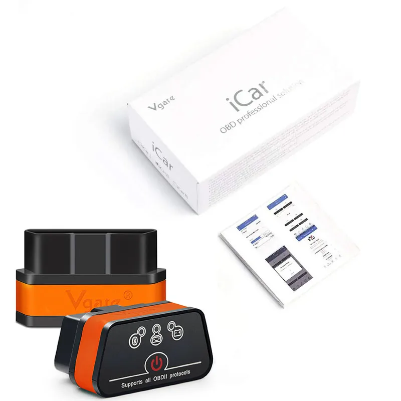 

Автосканер OBD2 Bluetooth ELM327 V2.2 для iOS/Android, диагностический сканер OBD 2 OBD2 ICAR 2 для диагностики неисправностей, аналог ELM 327 V1.5