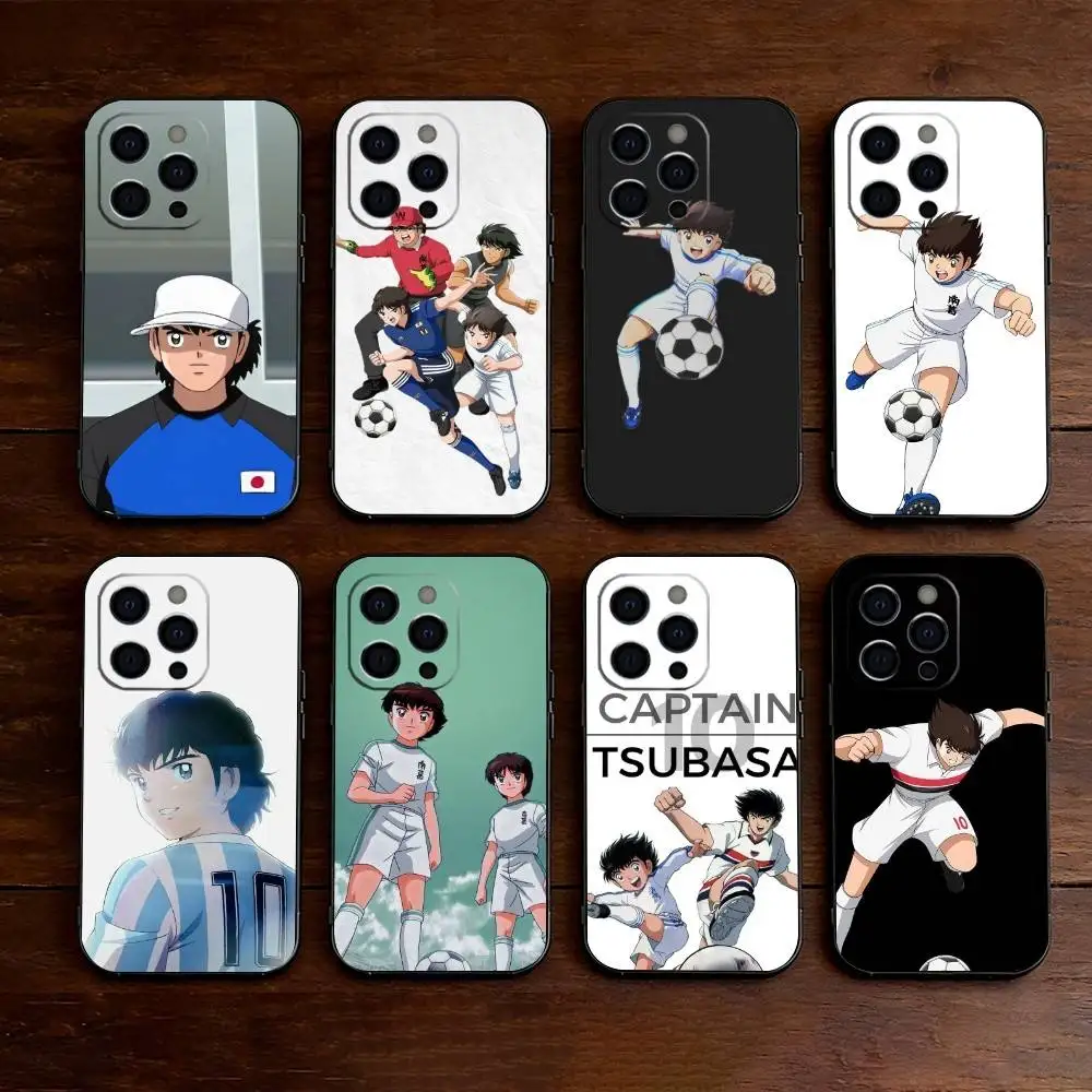

Comic C-Captain Tsubasas Phone Case For iPhone 17,16,15,14,13,12,11 Plus,Pro Max,XS,Soft Silicone Black Cover