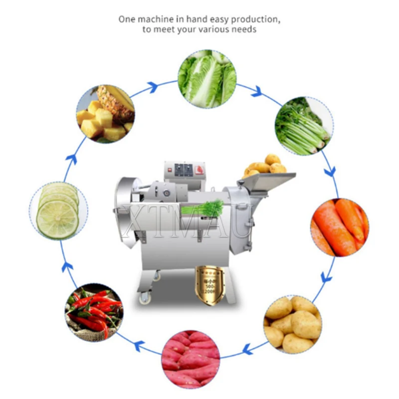 Stainless Steel Vegetable Prepare Machine Dicing Cutter Vegetable Cutting Machine Commercial Vegetable Slicer