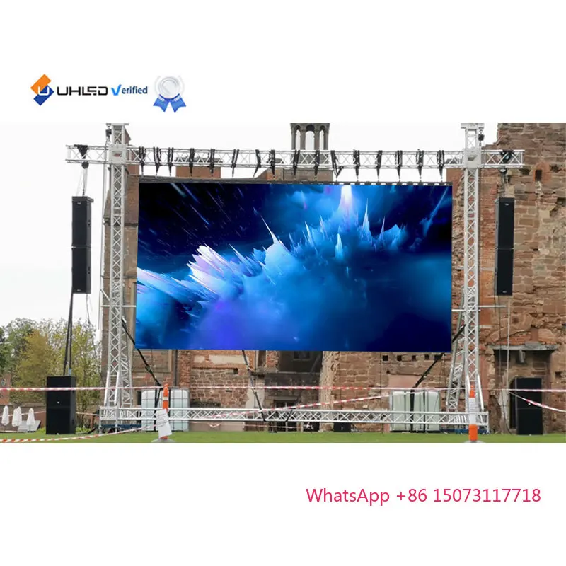 Outdoor P2.604 P2.976 P3.91 Verhuur LED-scherm 500 * 500 mm Indoor / Outdoor LED Videomuur Podiumachtergrond voor