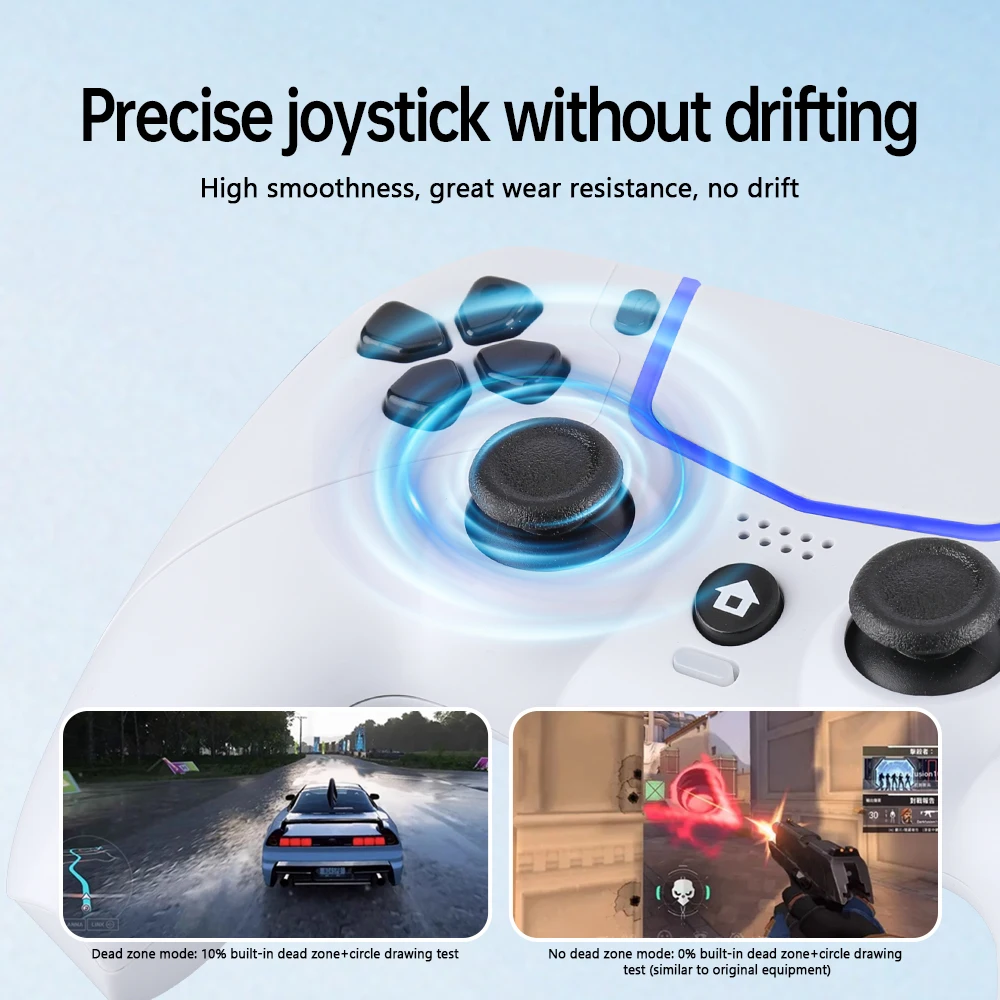 Ps5 Wired Controller For Ps5/Ps4/Pro/Slim/Pc Gamepad Console Dualsense Support Vibration Function/6-Axis Sensor/Programming/Turb