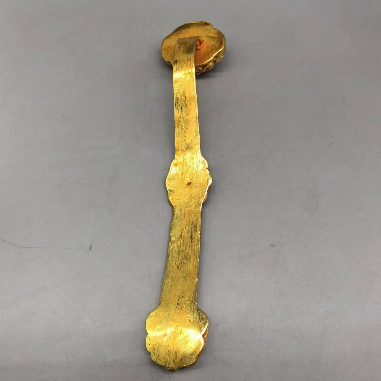 Gilt Ruyi sculpture Chinese antique collection ornaments cultural relics/antique decorations