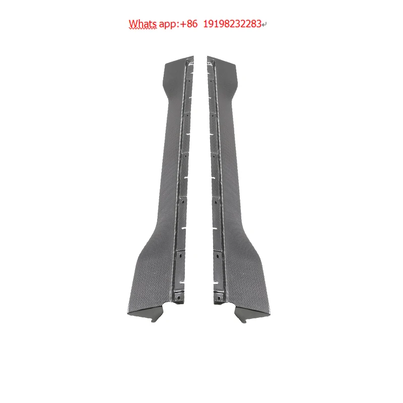 

2018-2024 Cayenne 9Y0 Carbon Fiber Side Skirts Body Side Guards With New Bumper Cut-Outs For Fog Lights For Upgrade