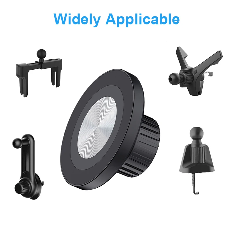 17mm Ball Head Magnetic Base For Iphone 15 14 13 Xiaomi Car Phone Holder Accessories Phone Stand Support Magnet Holder Removable