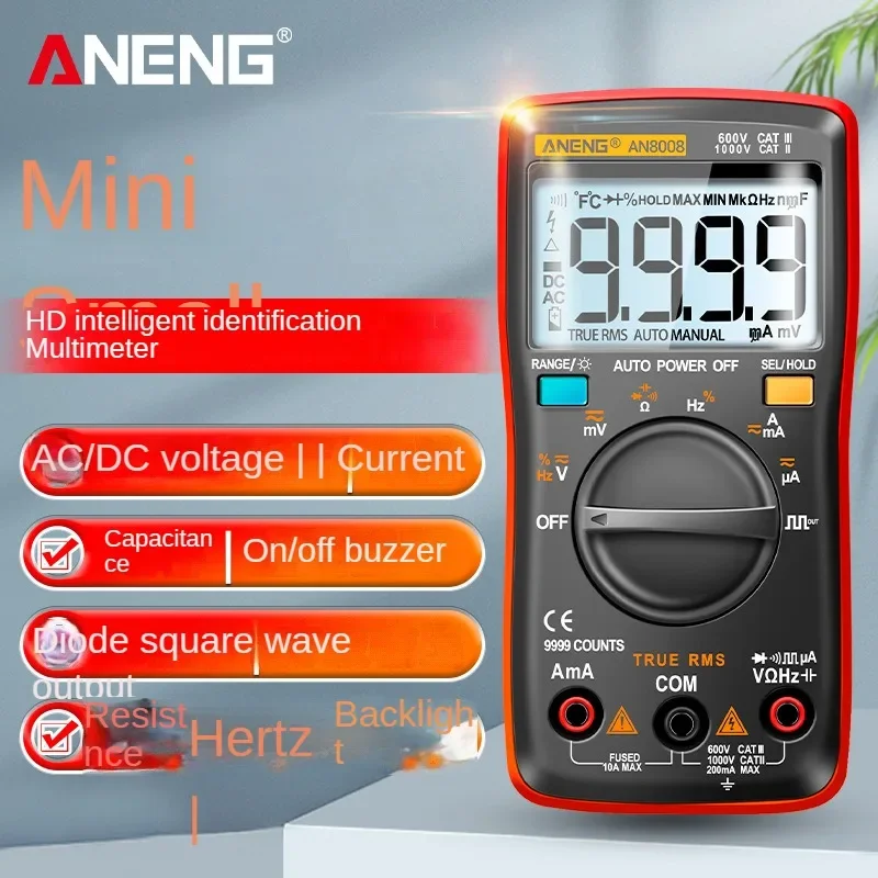 ANENG AN8008 Convenient High-precision Digital Display Multimeter Automatic Range Digital Multimeter Electrical Instrument