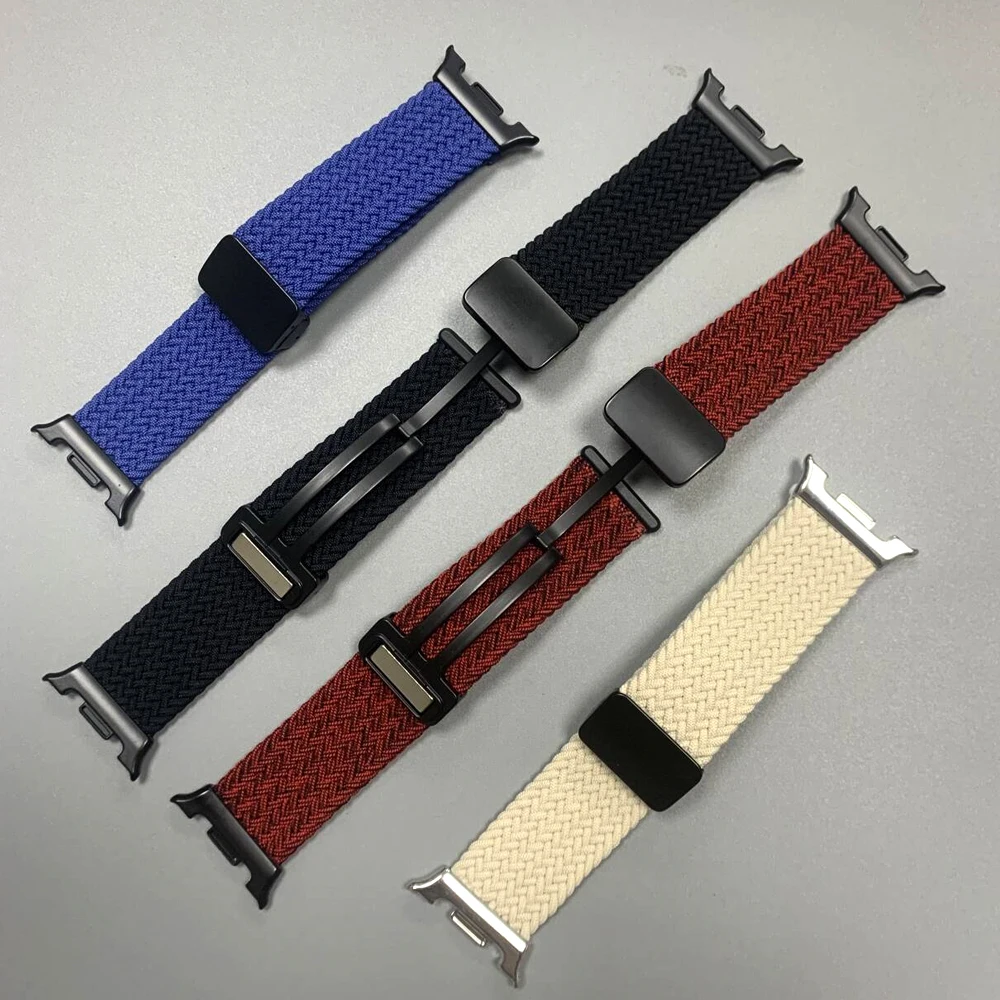 Nylon Sport gewebtes Magnetarmband für Samsung Galaxy Watch 8 40 mm 44 mm/8 Classic 46 mm atmungsaktives Band Armband Zubehör