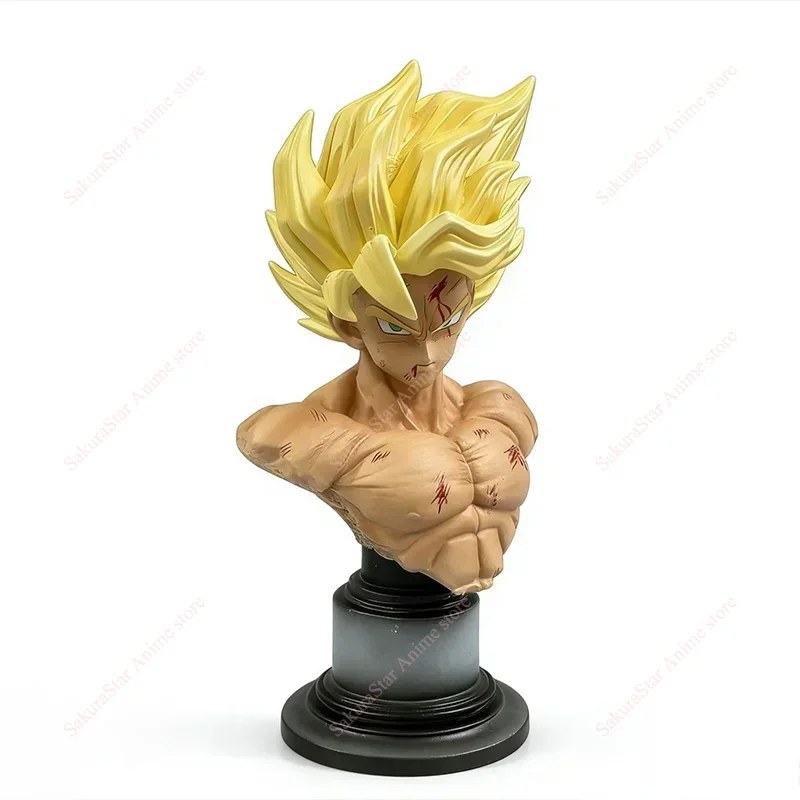

【In Stock】JT Statue Dragon Ball Z Son Goku Figure With Replaceable Heads And LED Base, Super Saiyan Goku PVC Action Figure