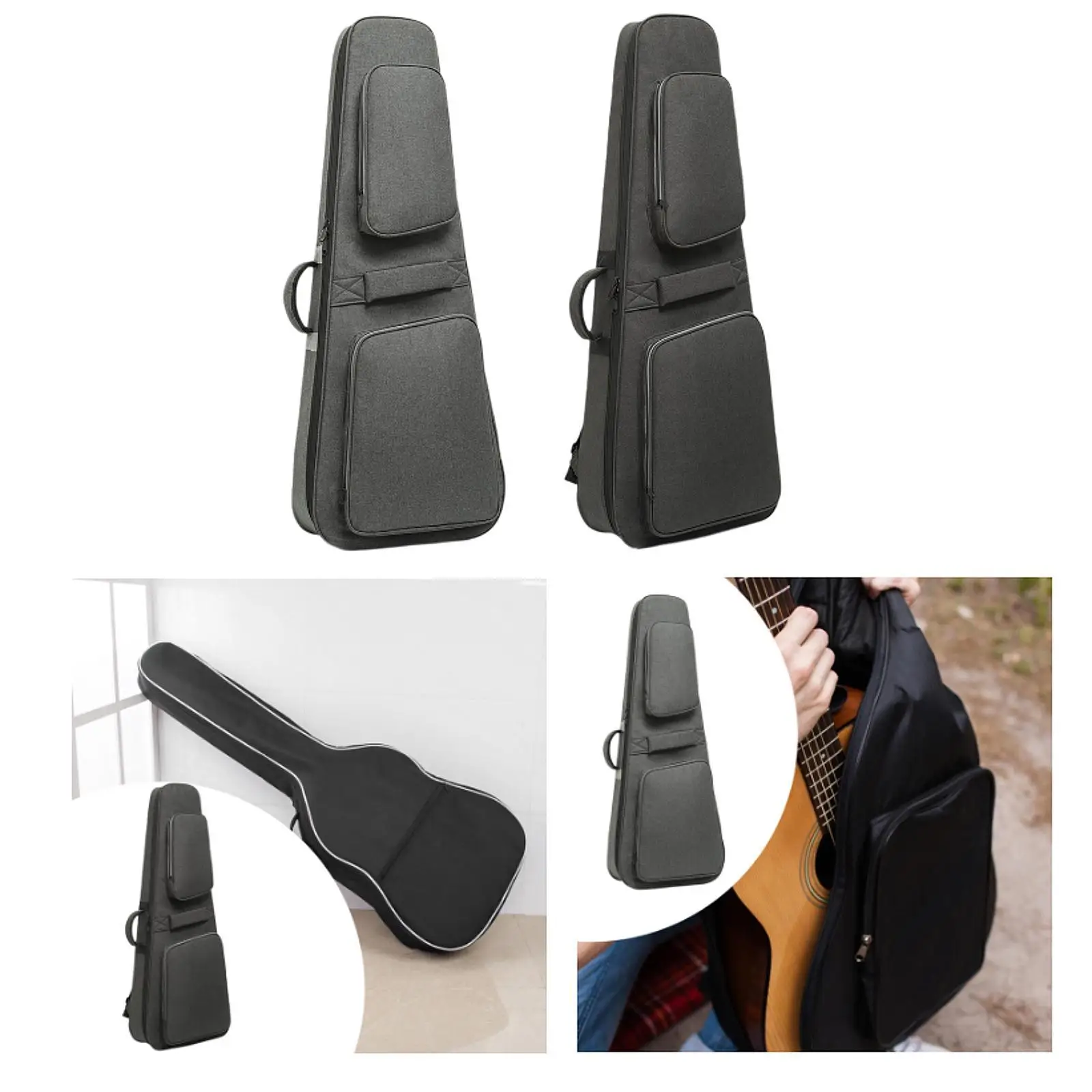 Acoustic Guitar Bag Gig Bag 40inch 41inch with Pocket for Accessories Anti Scratch Thick Padding Stylish Acoustic Guitar Case
