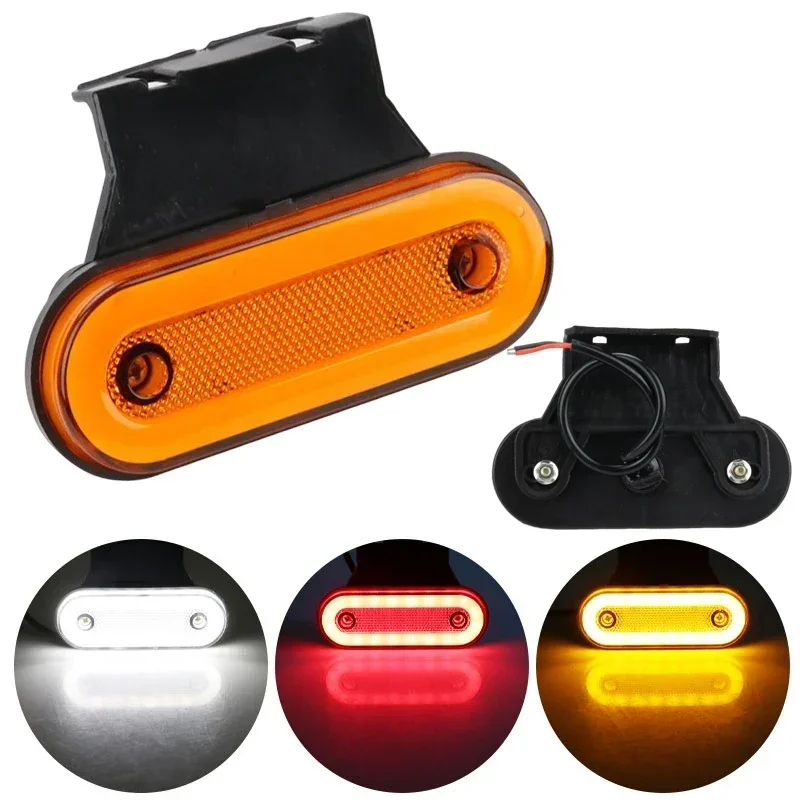 

1Pcs Universal 24V LED Side Lights for Trucks Marker Lamp Front Rear Clearance Indicator for Trailer Van Bus Camper Caravan