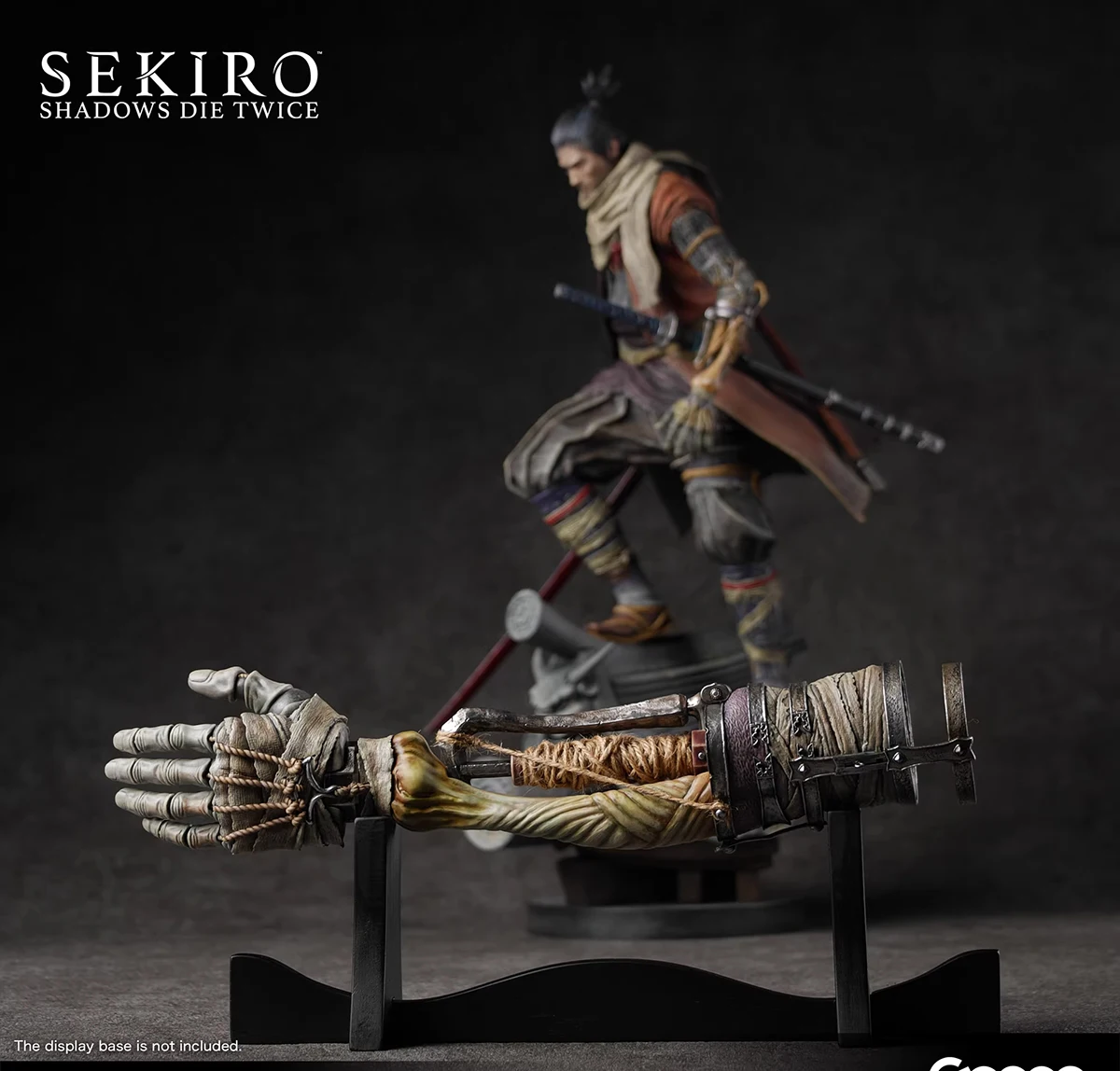 Figura de acción coleccionable Gecco original a escala 1/2 de SEKIRO, modelo con manos moldeadas.