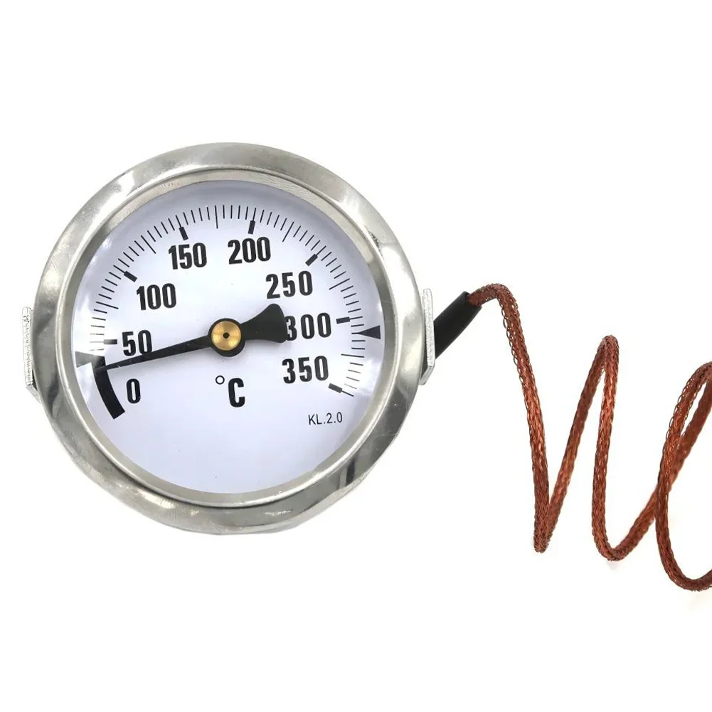 Oven and Heater Thermometer 0 to 350 Celsius Capillary Type with Metal Probe and 1 Meter Cable for Precise Temperature Control