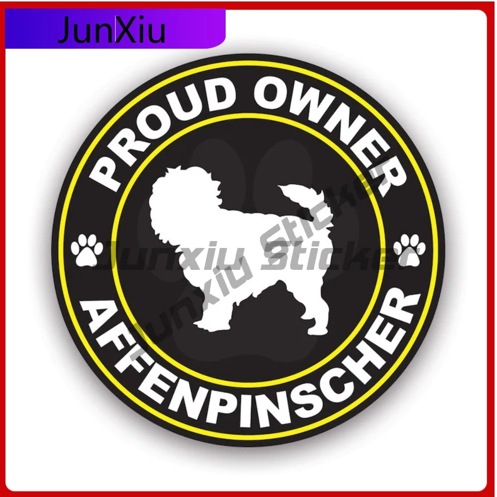 

Proud Owner Affenpinscher Sticker Creative Decals Uv Protected Dog Canine Pet Pride Love Home Affen Monkey Dog Auto Decor Car