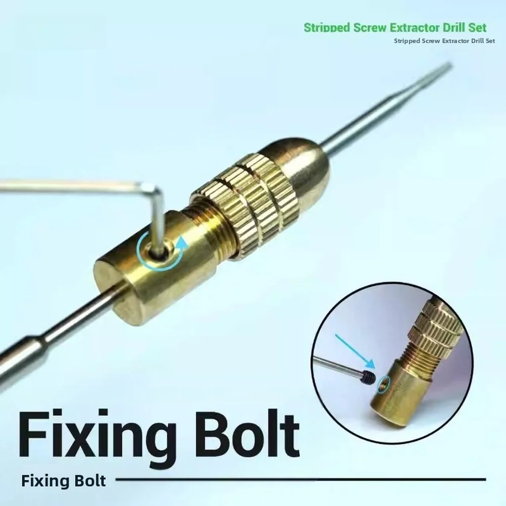 For Phone Repair Silver Screw Extractor Set Effortless Screw Extraction Tools Phone Repair Bits Alloy Tool Steel
