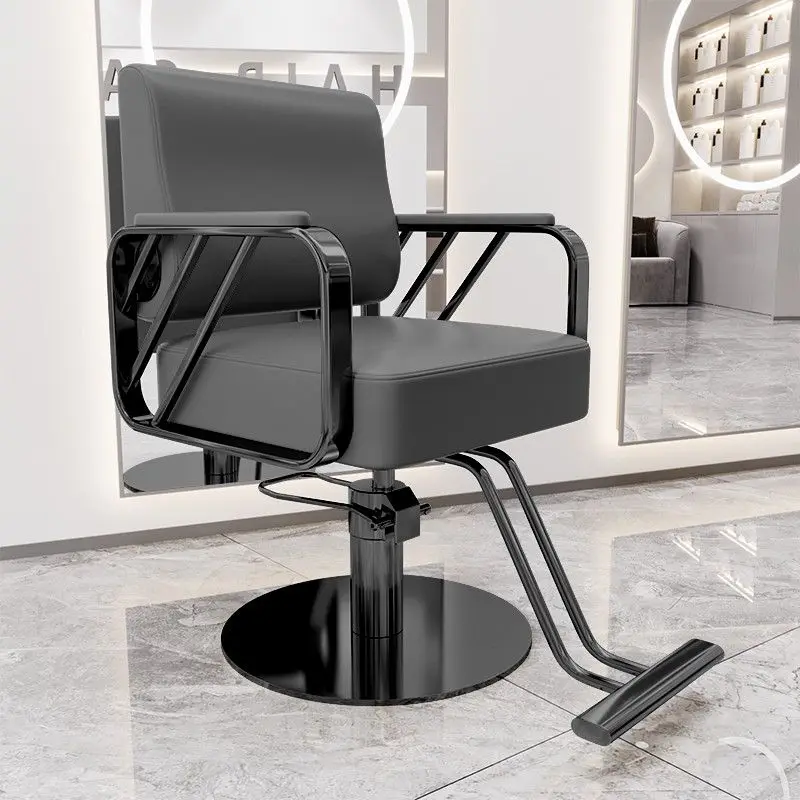 كرسي حلاق شامبو تجاري تصفيف الشعر صالون تجميل فاخر مريح كرسي حلاق صينية تجارية أثاث صالون دوار