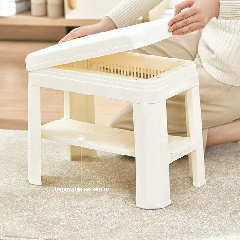%%Shoe Changing Storage Stool Detachable Plastic Stools Minimalist Detachable Shoe Changing Bench