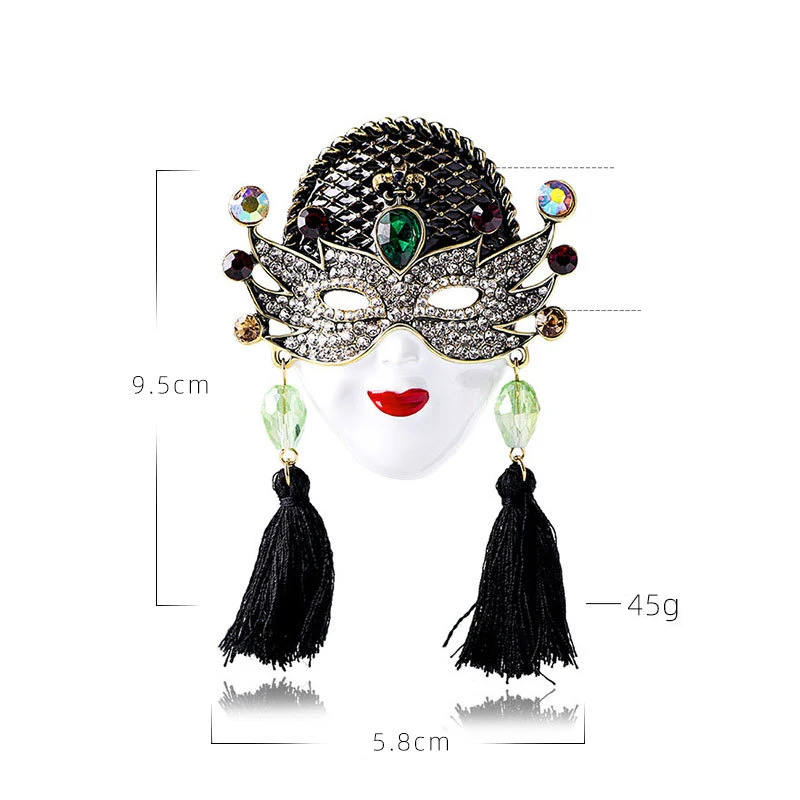 Grande Broche de Luxe en Clip Brcorporelle pour Femme, Accessoires de Vêtements, Cadeau de Bijoux, Masque de Reine, Offre Spéciale