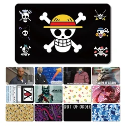 One Piece Anime Skull Car Stonks Bear Sticker Skin Film Cover Case for No Chip Small Big Chip Debit Card Credit Card