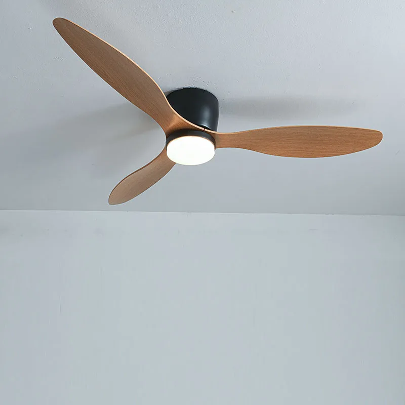 Ceiling Fans With Light No Light  DC Motor 6 Speeds Timing Fans 20CM Low Floor Loft Remote Control Decorative Led Fan With Light