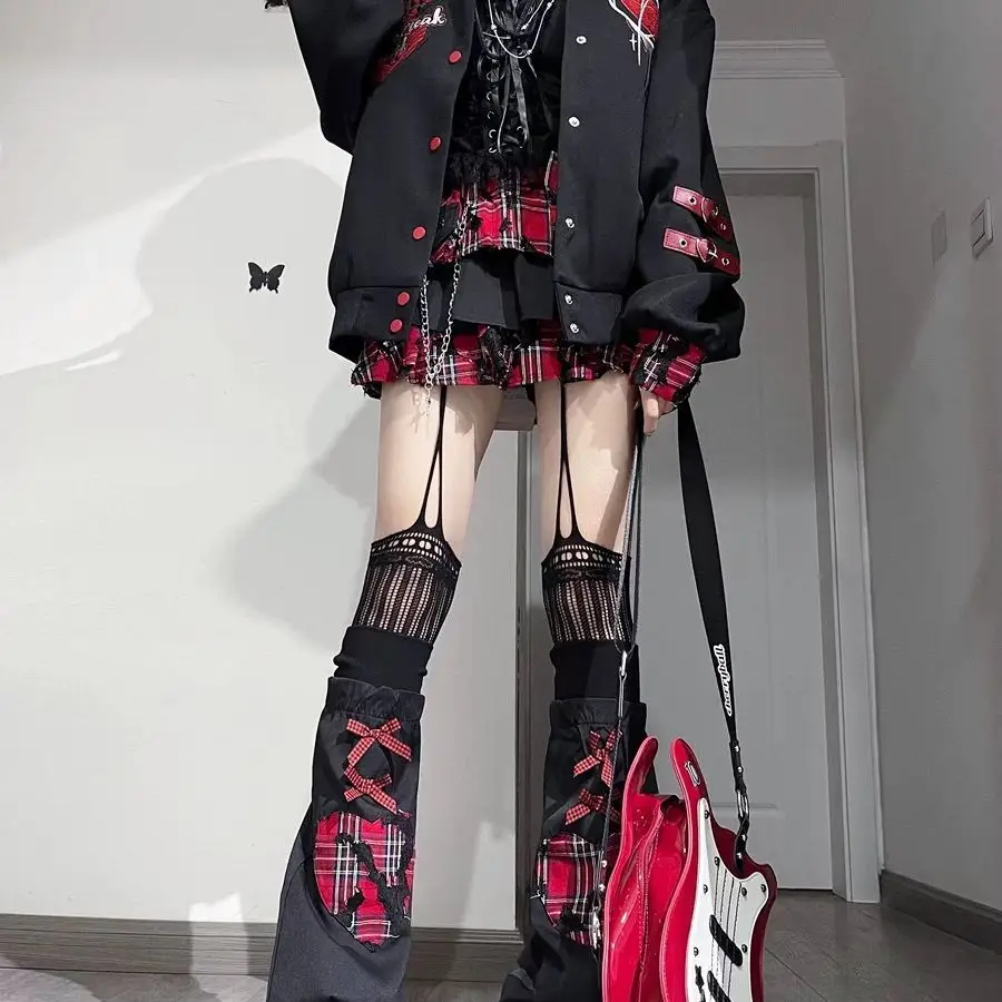 2026 novo japonês harajuku y2k saia subcultura gótico irregular vermelho xadrez mini plissado bolo saia feminina punk a linha saia curta