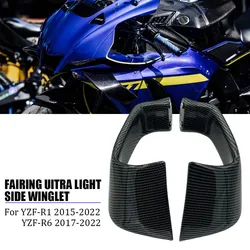 Motorcycle Accessories Fixed wing fairing Small wing spoiler Aerodynamic wing For Yamaha YZF R1 2015-2022 YZF R6 2017-2021