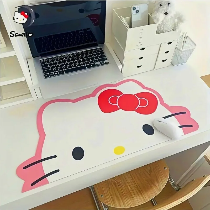 Neues süßes Mauspad, extra großes, hochwertiges Tastaturpad für Mädchen, Cartoon-Lederpad, Büro-Handgelenkpad
