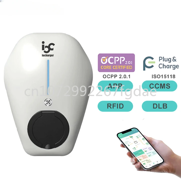 Ocpp 2.0.1 Intelligent Wall Box 7kw 11kw Type 2 Three Phase Dynamic Load Balanced Electric Vehicle Charger