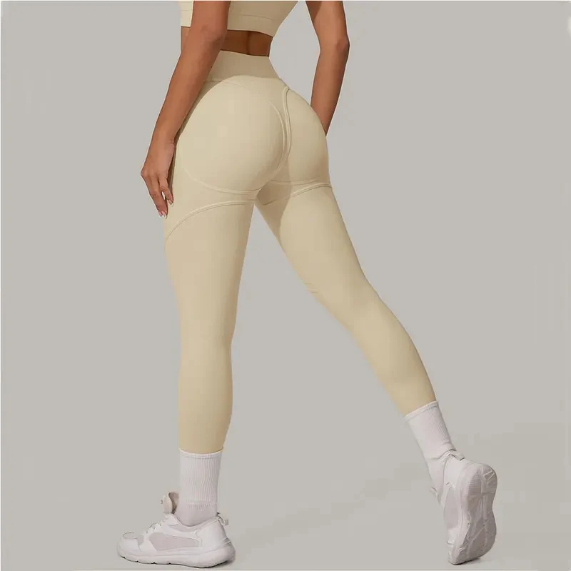 Women Hip Lifting  Running Sports Leggings High Waist Fitness Leggings Push Up Gym Clothing Sports