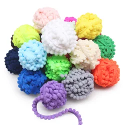 2 Yards Pom Pom Trim Ball Pompom Fringe Ribbon Sewing Lace Kintted Fabric Handmade Craft Accessories DIY