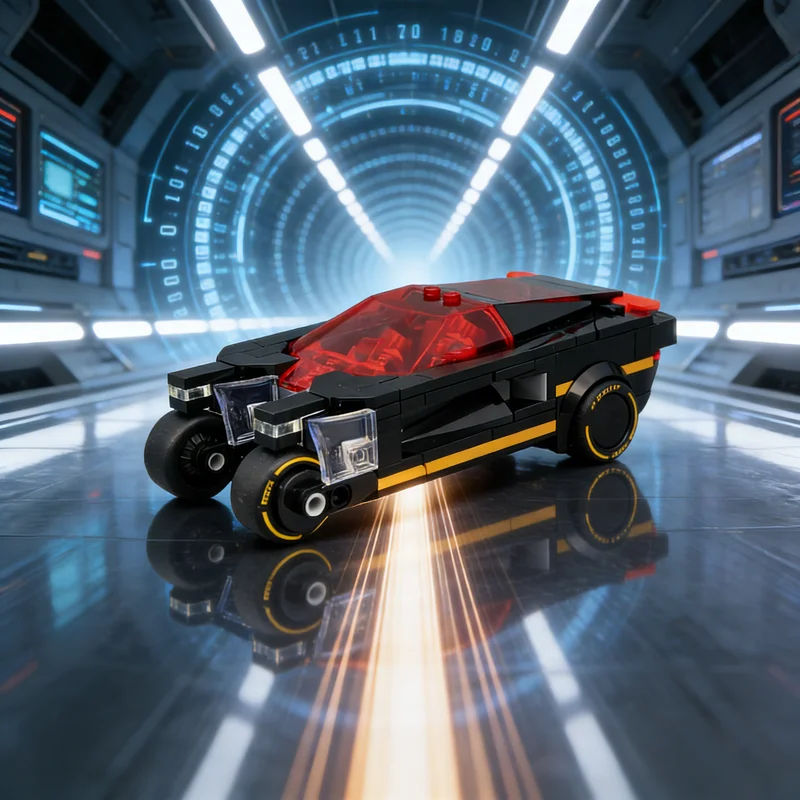 

297pcs MOC City Champions Cyberpunk Car Black Model Building Blocks Toys Architecture Christmas Gifts Education Brick Idea