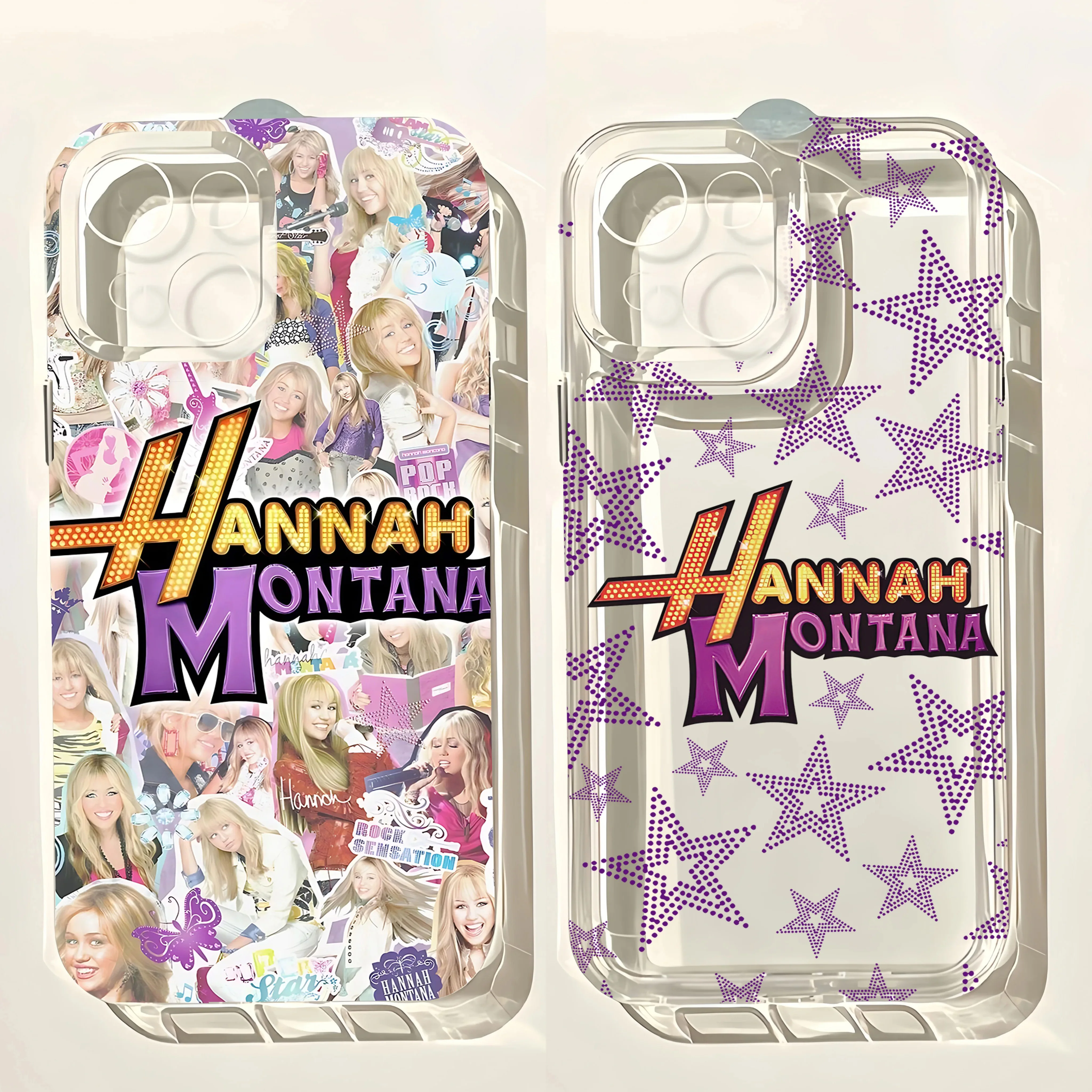 Милый чехол для телефона Hannahs Montanas для iPhone 17e 17 16 16e 15 14 13 12 11 Mini Pro Max X XR XSMax Air Plus, прозрачная задняя крышка