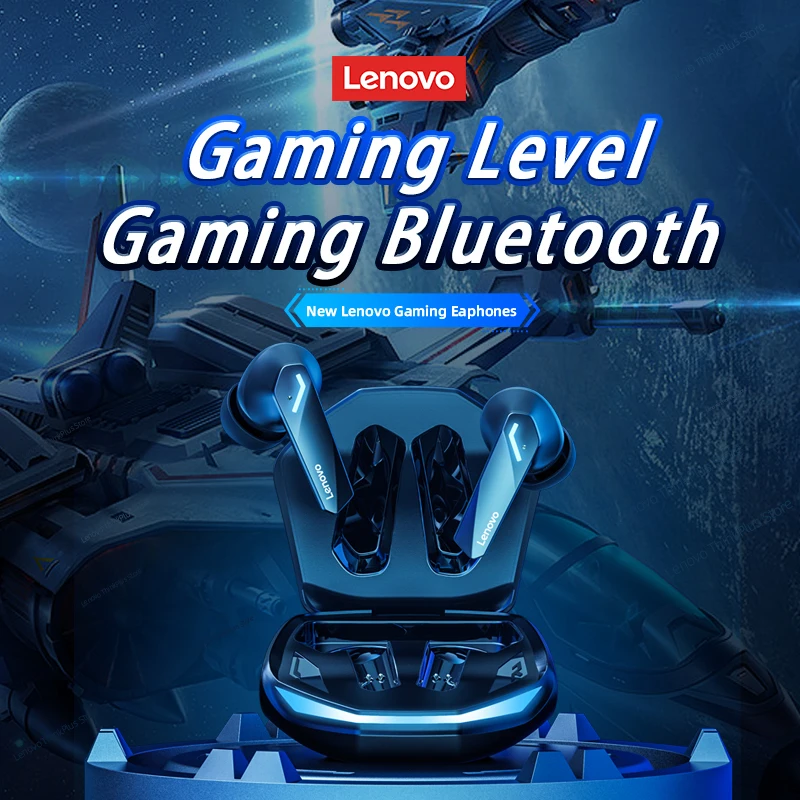 Lenovo-Gm2 Pro 5.3ヘッドセット,Bluetoothワイヤレス,オリジナル,低遅延,hd,デュアルモード,ゲーム用ヘッドセット,マイク付き