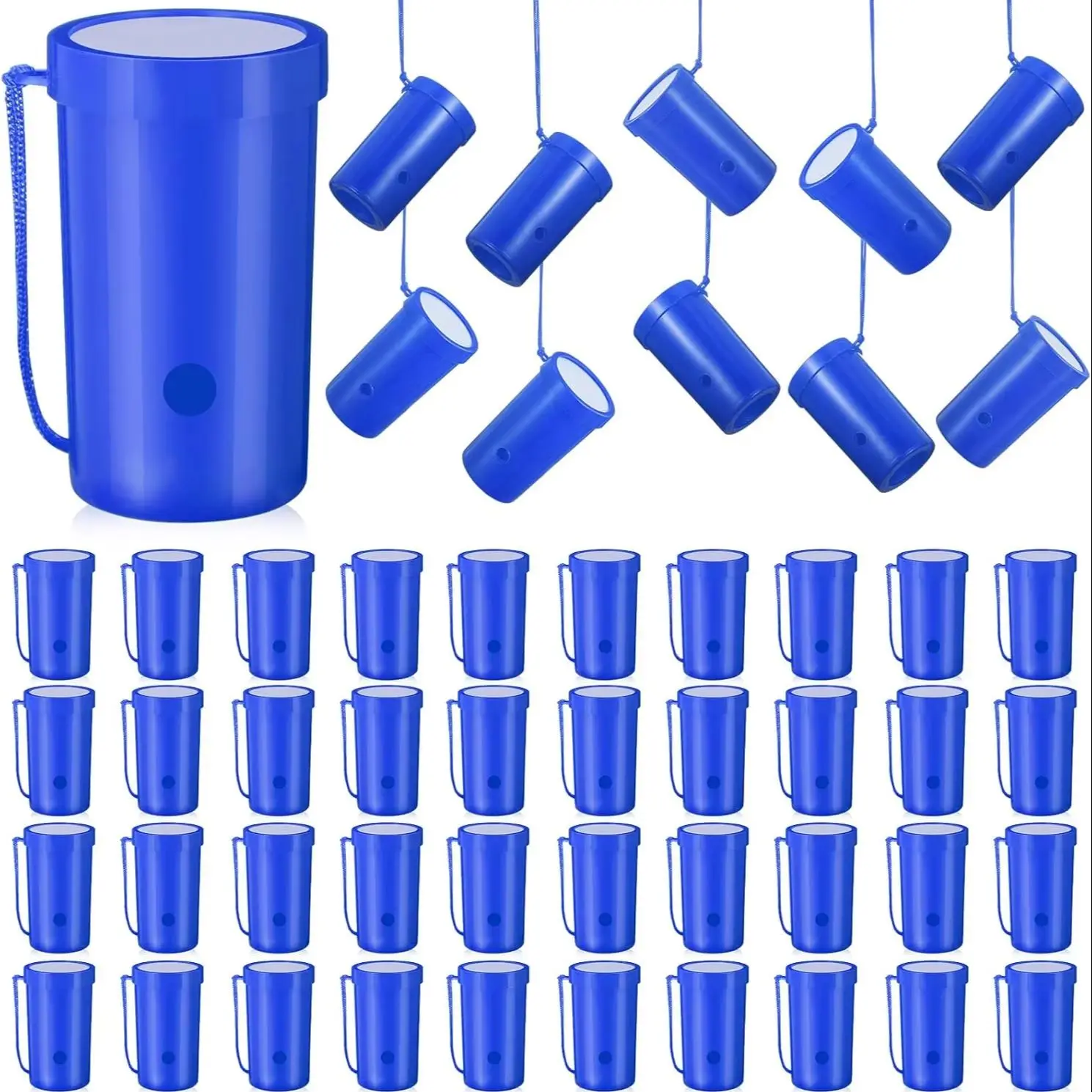 10-Pack Mini Air Speakers 3-Inch Noise Generator Loud Blowing Hanging Rope for Sports Events Birthday Party Celebration Gift Bag