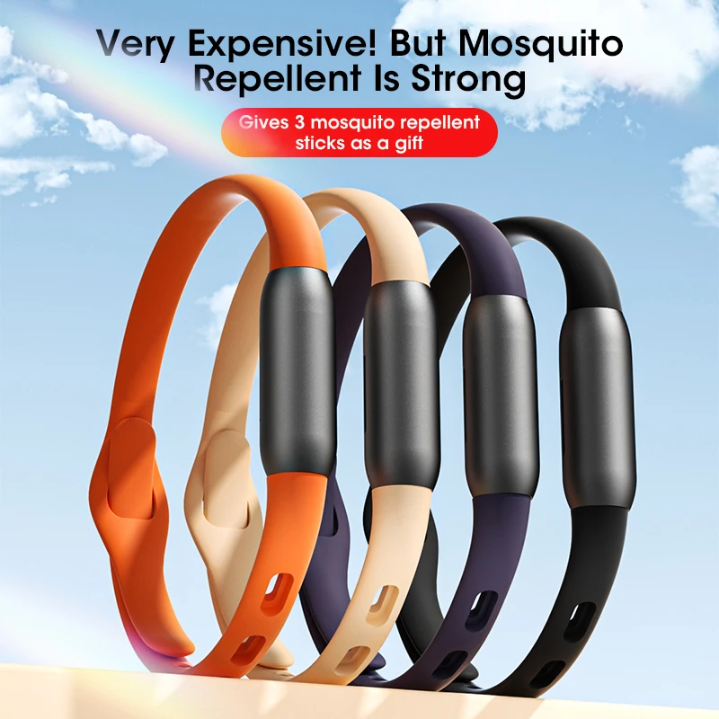 Bracelet anti-moustiques à ultrasons M15 pour enfants, 100% naturel, non toxique, huile essentielle pure, répulsif contre les moustiques, montre anti-parasites