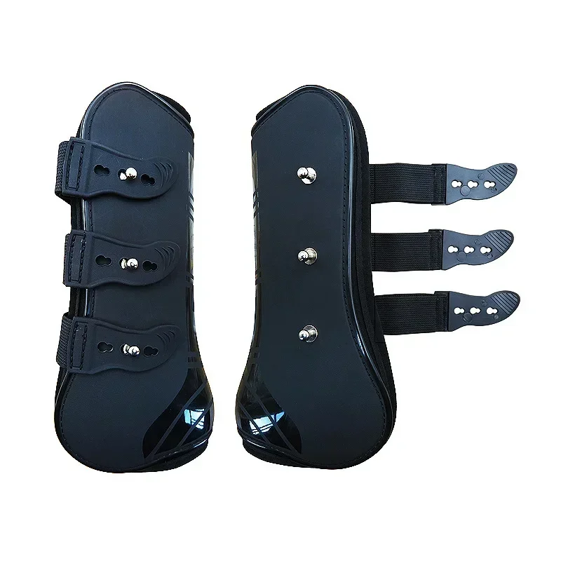 Bottes de jambe de cheval réglables, protège-jambes avant et arrière, protection du tendon équestre, attelle de jarret de cheval