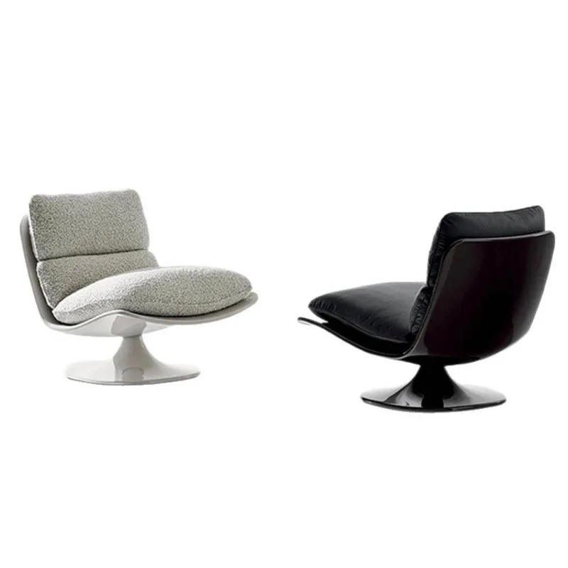

Soft light luxury study single chair leisure chair, leather art single sofa chair