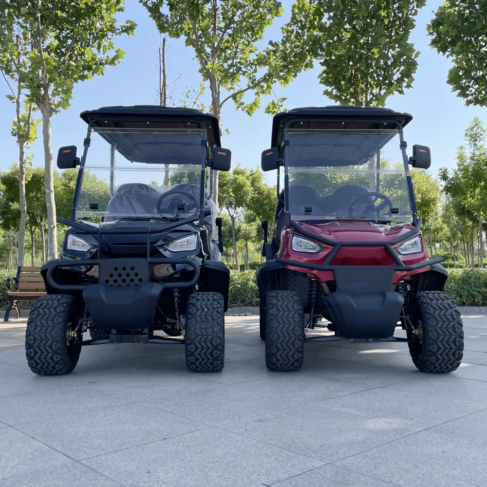 High Quality Solar Panel Electric Golf Cart 60V 5000W Motor Sightseeing Club Car Buggy Golf Scooter Electric