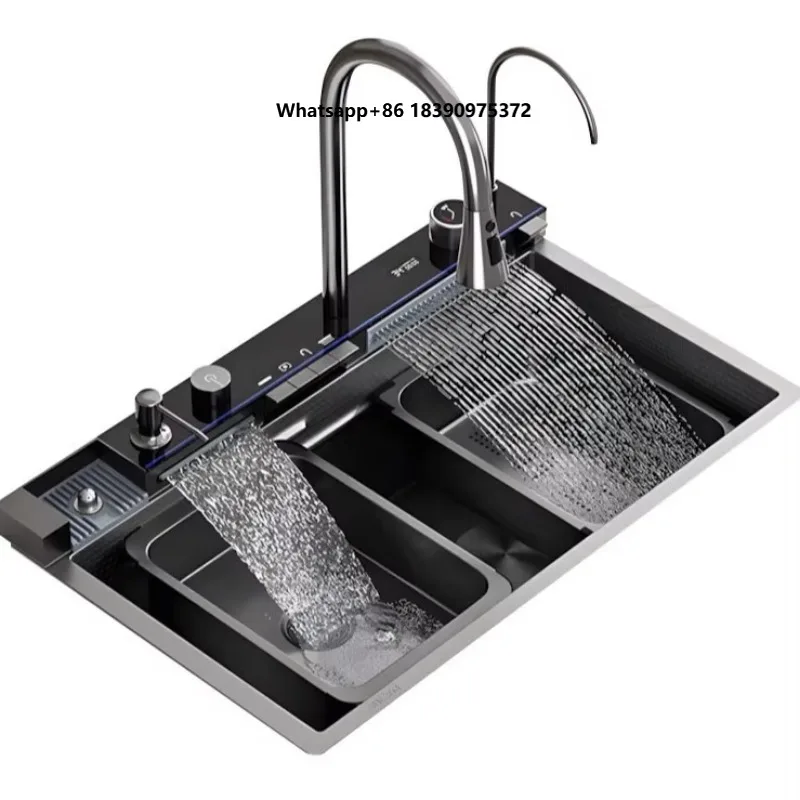 l Luxury Multifunctional 5mm Thick 304 Stainless Steel Honeycomb Embossed Kitchen Single Bowl Vegetable Sink