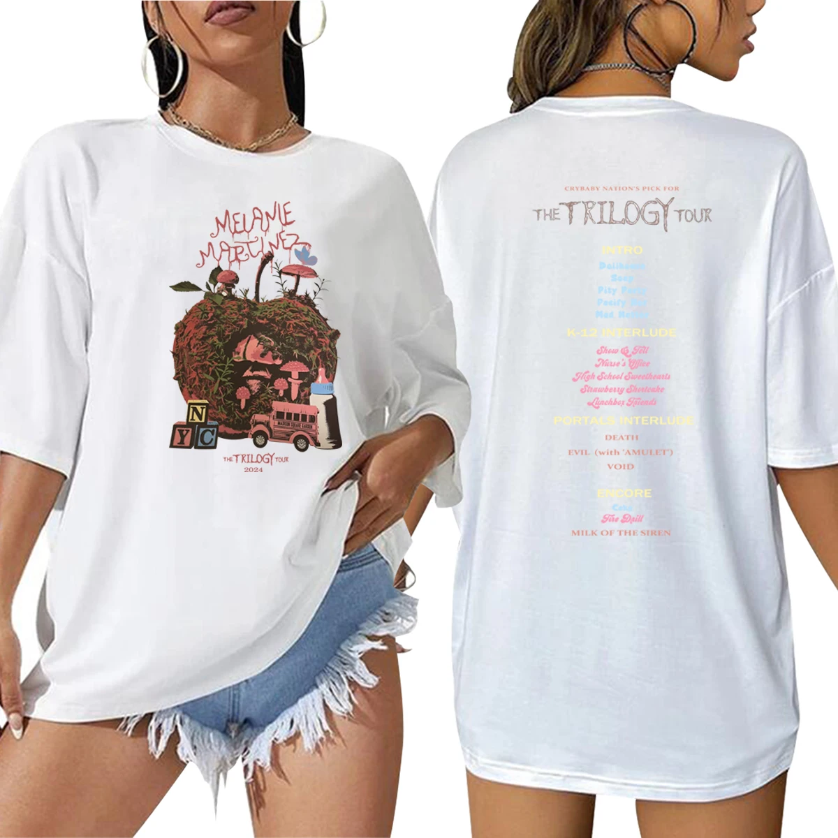 Cardigan marticon The Trilogy Tour 2024 pathetraphets Album cardigan martora Baby t-shirt Unisex estate oversize