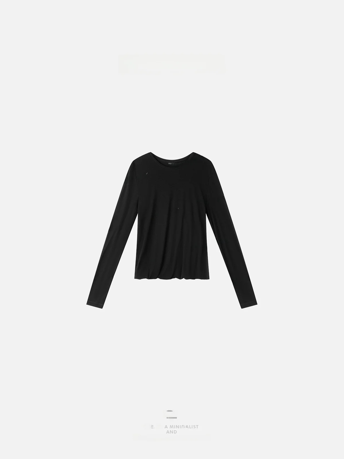 

Spring New Sle ZONE round Ne Double Layer Long Sve Pure Color T-irt Women Casual Comfortable Cotton Top