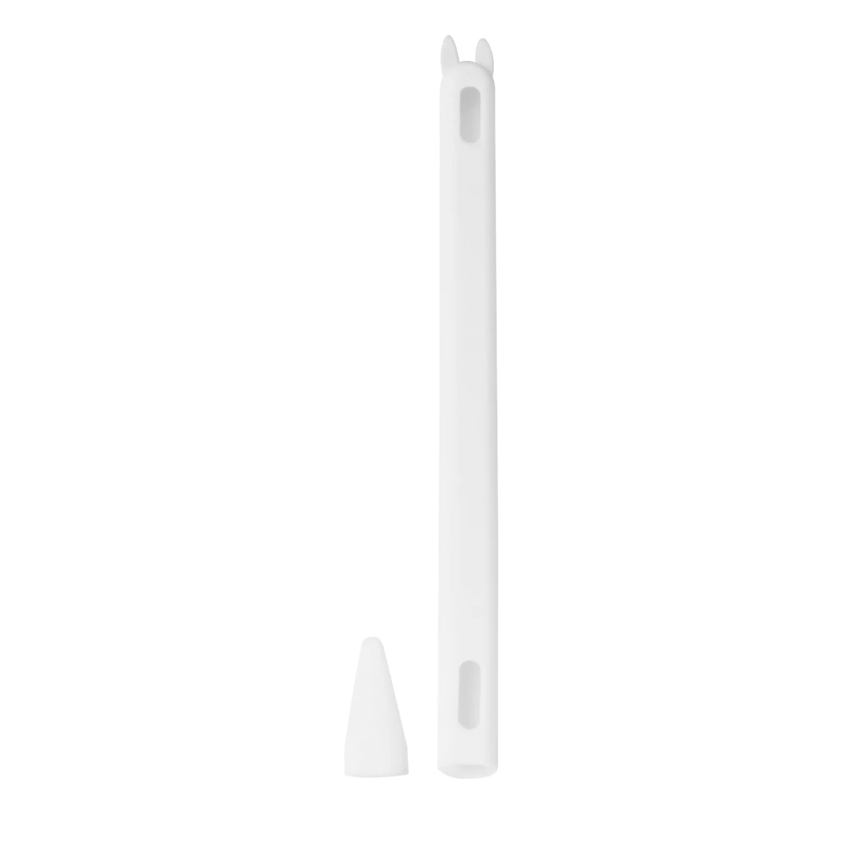 1 pc Rabbit Ear Silicone Case For Pencil Ii White Anti-Dust Shockproof Pen Cap Capacitive Stylus Cover Practical Pencil