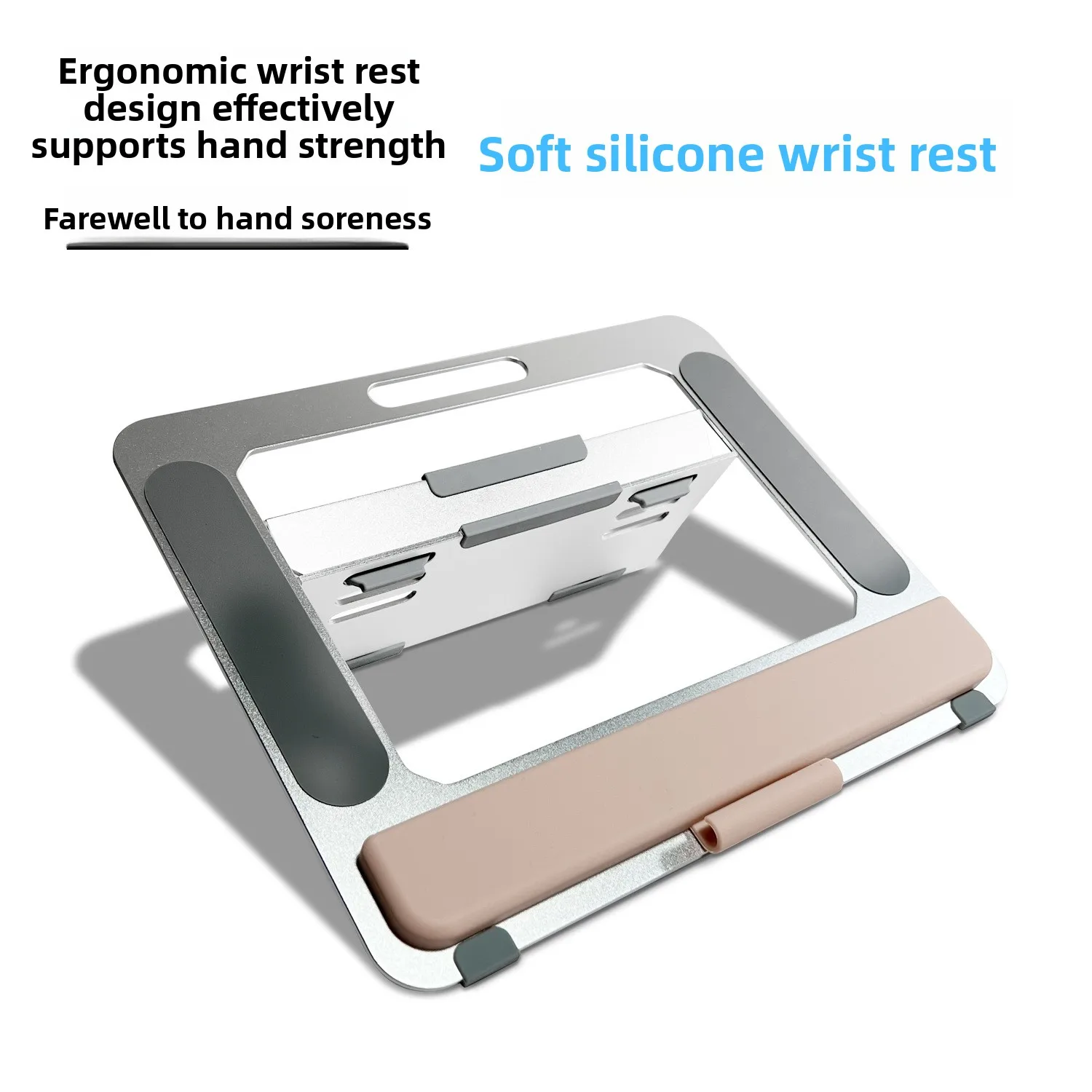 Portable professional painting tablet PC bracket with wrist rest adjustable angle aluminum alloy suitable for iPad desktop