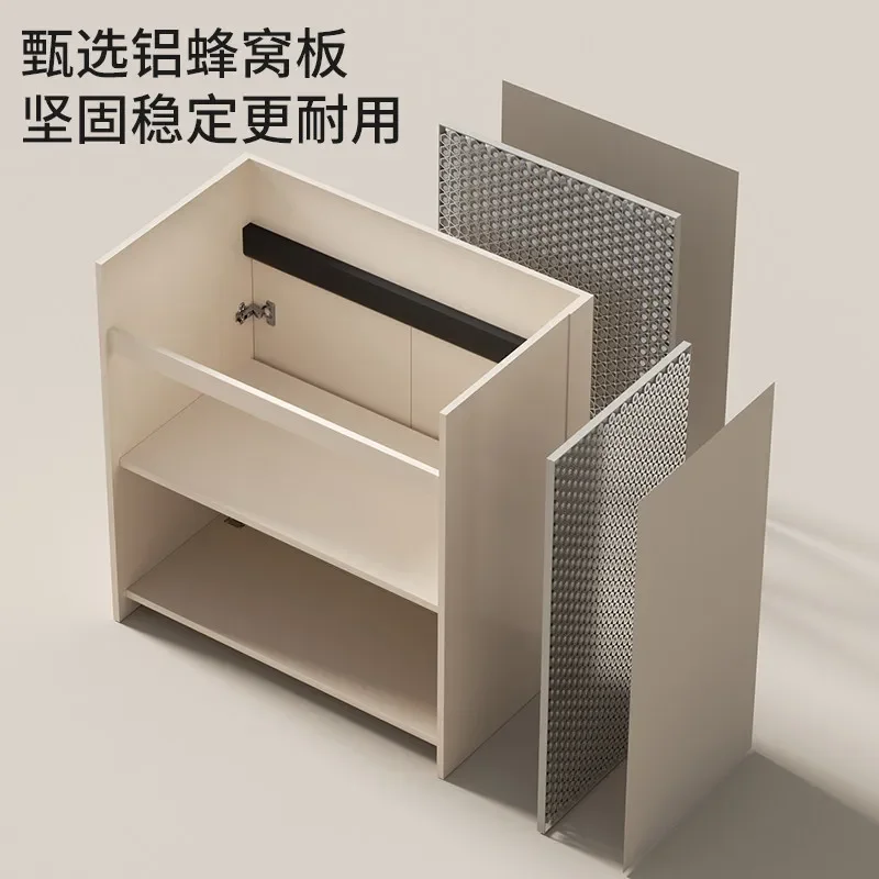 TAO  Kitchen stainless steel sink cabinet washing basin large single tank floor-standing deepening large pool