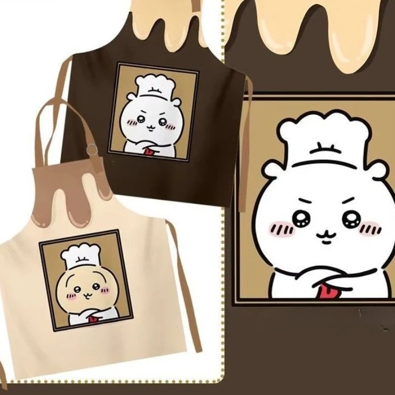 Anime Cartoon Kawaii Chiikawa New Style Apron Cook Family Expenses Kitchen Antifouling Convenient Practical Abrasion Resistant