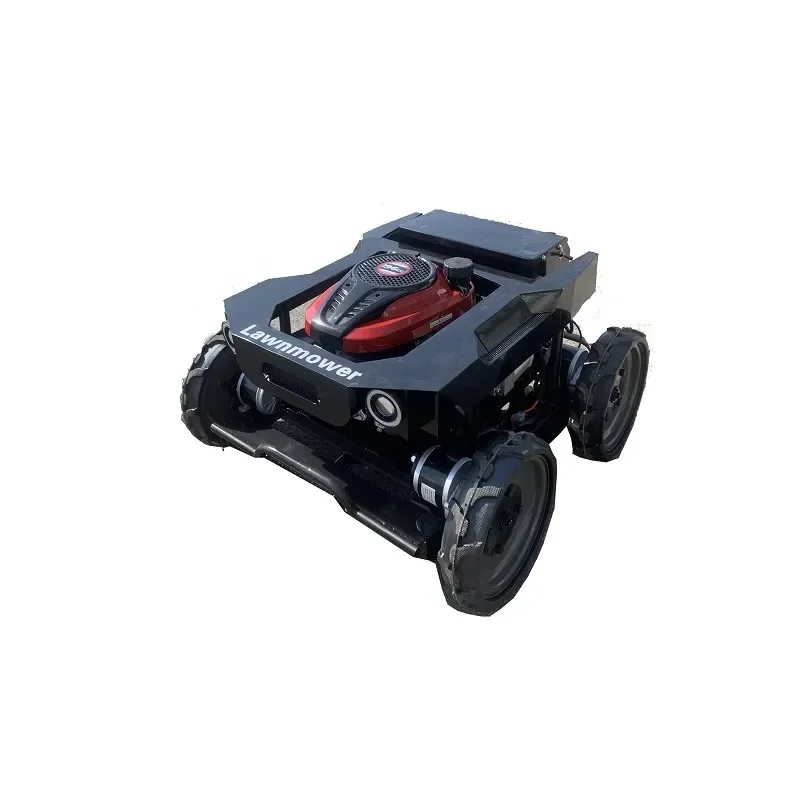 Remote control lawn mower, orchard lawn weeding machine, unmanned control, garden reclamation, hybrid oil and electricity