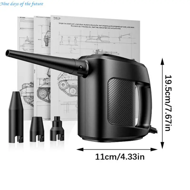 منفاخ هواء محمول متعدد الأغراض 350-400 وات 220 فولت مقابس المملكة المتحدة لإزالة الغبار في الأجهزة الإلكترونية للسيارات المنزلي